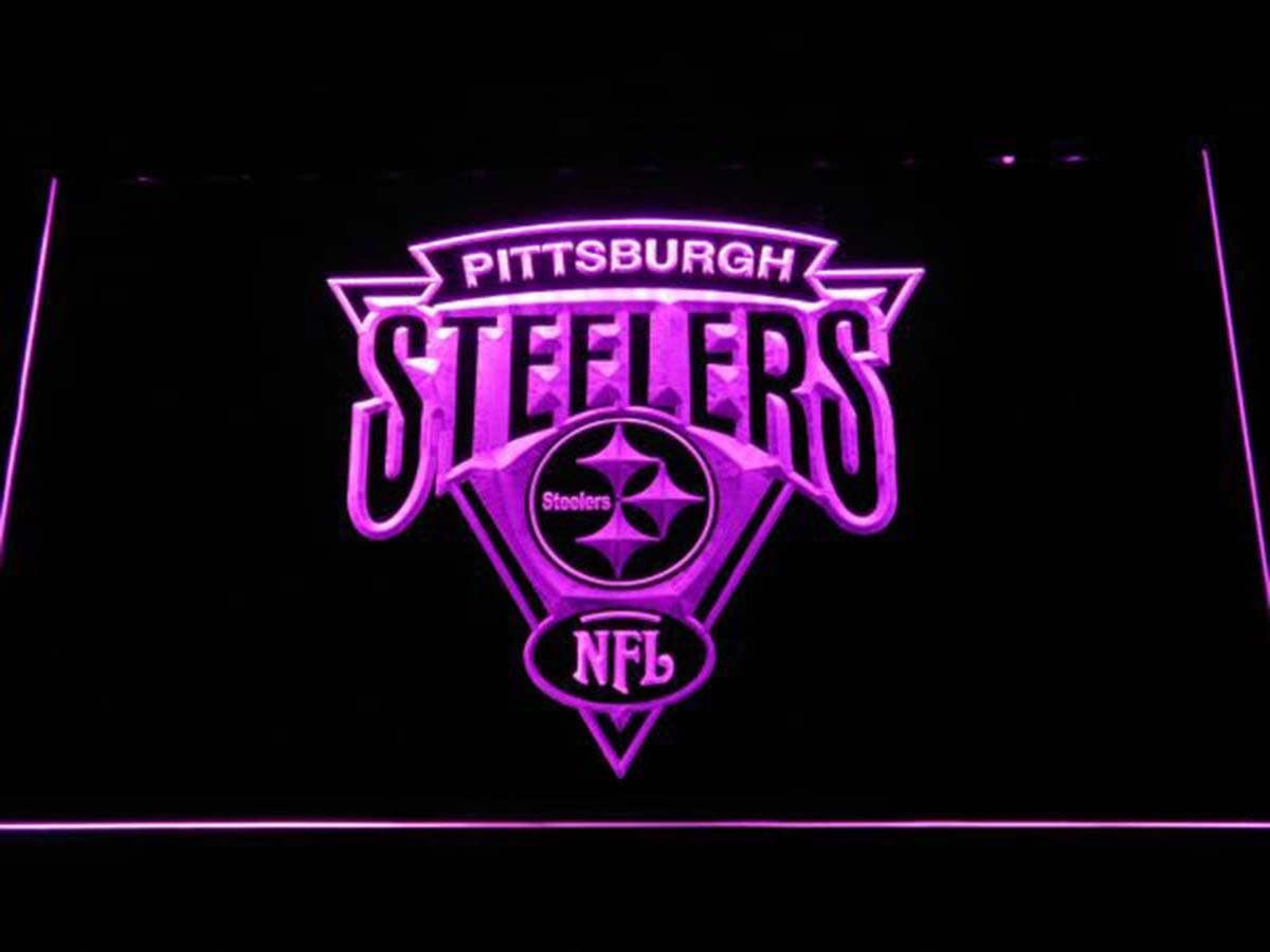 Pittsburgh Steelers Triangle Logo Memorabilia Collection Led Neon Sign ...