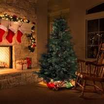 6Ft Christmas Tree With Foldable Metal Stand, 638 Branch Tips, For Holiday - $128.32