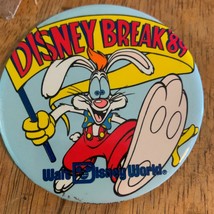 Walt Disney World Pinback Button Disney Break 1989 Roger Rabbit '89 Springbreak - $4.94