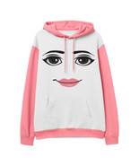Roblox Robloxian Woman Face Funny Fleece Hoodie  - $77.94 CAD+