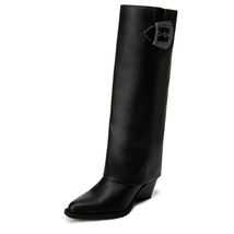 ZODIAC Womens Rowena Western Cowgirl Boots Black 5 M - $24.27