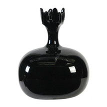 Modern Black Ceramic Vase 8.3&quot;x6.3&quot;x9.8&quot; - £36.39 GBP