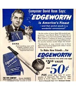 Edgeworth Tobacco Dana Pipe Advertisement 1949 Richmond Virginia DWS6A - £19.74 GBP