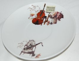 Aim Gifts Music Upright Bass Saxophone Cup and Saucer Set Comes in Gift Box image 7