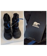 Sorel Hiver Neige Bottes Isolé Doublé Bleu Noir Bébé 6 1831 Swl Neuf - $62.35