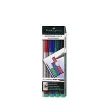 Faber-Castell Non-Permanent Medium Tip Multimark (Wallet of 4)  - $15.00