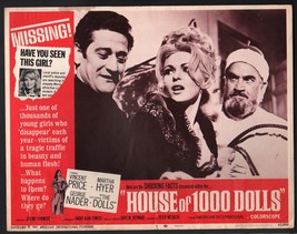 House of 1,000 Dolls 11&quot;x14&quot; Lobby Card George Nader Martha Hyer G - £35.00 GBP
