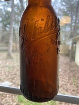 Antique Schlitz Beer Bottle Embossed Globe Logo From Charleston, SC Ambe... - £93.41 GBP