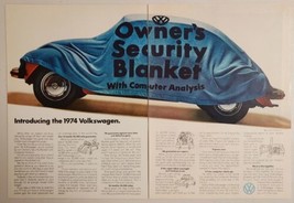 1973 Print Ad The 1974 VW Volkswagen Beetle with Owner&#39;s Security Blanket  - £10.12 GBP