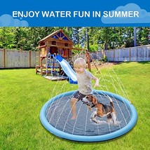 150/170cm Summer Pet Swimming Pool Inflatable Water Sprinkler Pad Play Cooling M - £34.36 GBP+