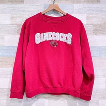 South Carolina Gamecocks VTG Starter Applique Logo Sweatshirt Red Mens Medium - £51.75 GBP