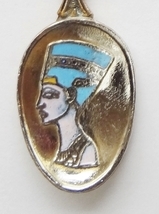 Collector souvenir spoon egypt queen nefertiti king tut tutankhamun cloisonne  1  thumb200
