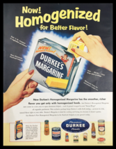 1955 Durkee&#39;s Homogenized Margarine Vintage Print Ad - $14.20