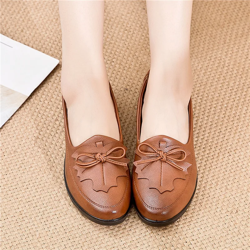 New Autumn Loafers Women&#39;s Shoes Fashion Casual Women Leather Flat Driving Shoes - £126.47 GBP