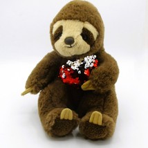 Sloth Aurora Plush Rreversible Sequin Heart Toy 9&quot; - $5.94