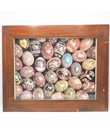 Vintage Framed Print Pysanky Painted Easter Eggs 17x21 - £50.88 GBP