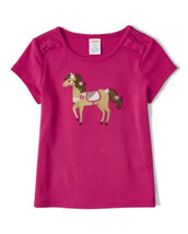 NWT Gymboree Girls Size 2T 3T 4T 5T 6 Pony Club Fuchsia Horse Pony Tee  NEW - £12.78 GBP