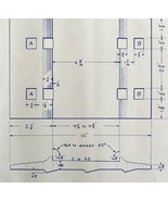 1949 Railroad Bangor Aroostook Ribbed Canted Tieplate Blueprint H25 DWDD14 - $118.23 CAD