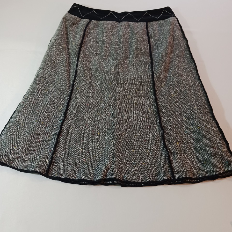 Sag Harbor F53288GY Women's Back Zip A-Line Gray Skirt Size 8 Item image 10