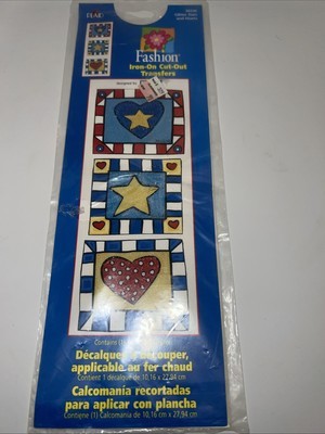 Vintage Fashion Iron on Cut Out Transfers by Plaid NOS Glitter Stars And... - £3.74 GBP