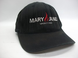 Mary Janes Smoke Shop Hat Black L/XL Stretch Fit Baseball Cap - £15.68 GBP
