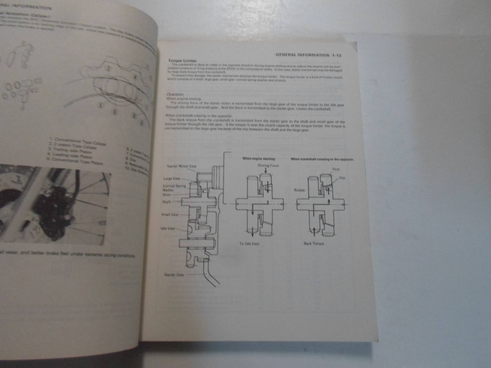 1989 1990 Kawasaki Tengai Moto Servizio Manuale Danneggiato Vetrata Fabbrica OEM Item image 11