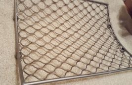 Tarnished look platter with ball feet .. weaved or lattice looking platt... - $20.57
