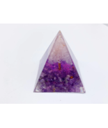 Amethyst Orgone Pyramid ~ Psychic Attacks, Intuition, Fear, Anxiety, Stress - £15.73 GBP