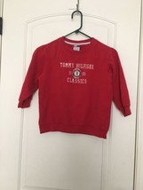 Tommy Hilfiger Boys Red Sweatshirt Pullover Crew Neck Size 7 - $29.10