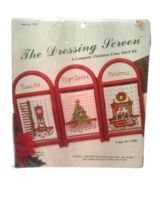 The Dressing Screen Cross Stitch Kit T&#39;was the Night Christmas #5347 Mad... - $19.79