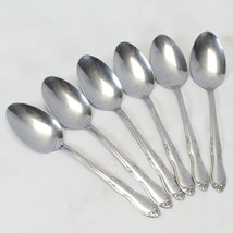 Oneida Homestead Oval Soup Spoons Simeon L George H Rogers 7.25&quot; Lot of 6 - £14.66 GBP