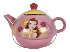 Disney Beauty &amp; The Beast Belle Be Your Guest Teapot Disney Princess Ceramic - £21.75 GBP