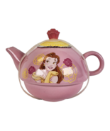 Disney Beauty &amp; The Beast Belle Be Your Guest Teapot Disney Princess Cer... - £21.77 GBP