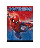 Spiderman 8 Ct Birthday Party Invitations - £3.59 GBP