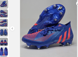 Auth Adidas Predator Edge.1 SG “Hi-Res Blue Men’s New Soccer Cleats  BOX... - $104.37+