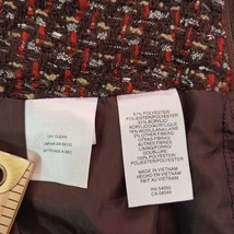 Evan Picone Women's Brown Wool Blend Front Pockets Side Zipper Skirt Size 12 image 14