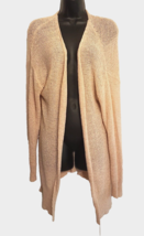 Adora Beige Knit Cardigan Sweater Open Skeleton Back size Small - $19.73