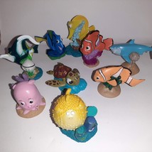 Disney Parks Pixar Finding Nemo Figures Cake Toppers x9 Complete Set Dory Bruce - £15.19 GBP