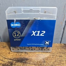 KMC X12 Gold Ti-N 12-Speed Road / MTB Bike Chain 126L  - £20.97 GBP