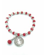 St. Saint benedict bracelet Pulsera De Medalla San Benito Cross Crucifix... - $19.01 CAD