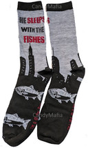 The Godfather Mafia Movie SOCKS Fun Socks Long Black Crew Socks - Sleeps... - $7.99