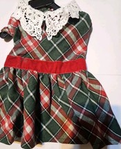 YOULY The Hipster Christmas  Plaid Dog Dress, X-Small - $17.81