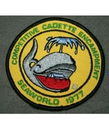 Vintage GIRL SCOUTS 1977 SeaWorld Competitive Cadette Encampment PATCH W... - $12.86