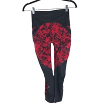 Lululemon Womens Train Times Fast Pace Pant Special Edition 25&quot; Red Black 4 - £37.78 GBP