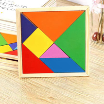 CYHGGUO Jigsaw puzzles, Children&#39;s puzzle, wooden tangram, 2 Pcs - $18.58