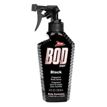 Bod Man Black by Parfums De Coeur Body Spray 8 oz Men Body Splash - £9.82 GBP