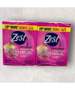 2 x Zest Indulgence Moisturizing LUSH ORCHID &amp; ALMOND OIL Bar Soap 4 Tot... - $736.37 MXN