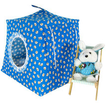 Aqua Toy Pop Up Doll, Stuffed Animal Tent, 2 Sleeping Bags, Daisy Print Fabric  - £19.62 GBP