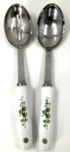 Vintage 2 Corelle Coordinates CALLAWAY Ivy  Serving and Slotted Spoons Big 13&quot; - £19.83 GBP