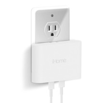 iHome Multiport USB-C Charger : AC Pro 2-Port Flat USB C Charger Block, Double U - £35.16 GBP